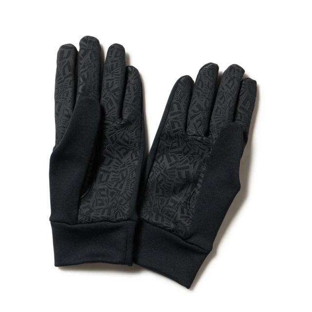 ニューエラ イータッチ フリース ウォーマーグローブ ユニセックス 25FW ブラック×ゴールド