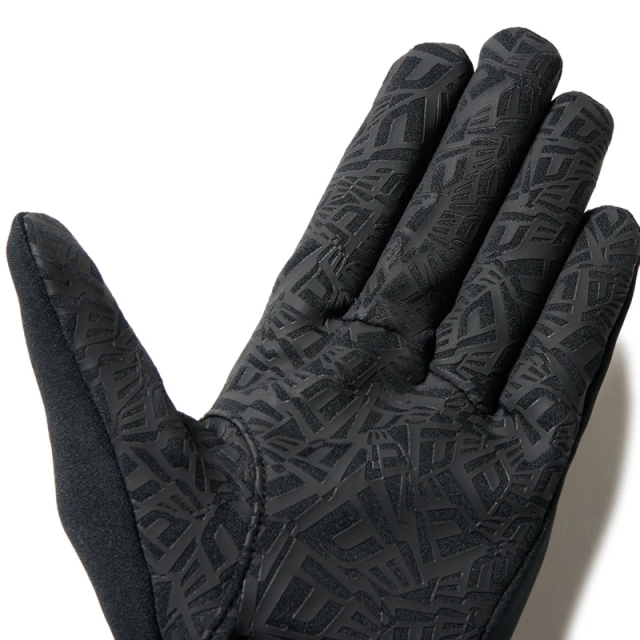 ニューエラ イータッチ フリース ウォーマーグローブ ユニセックス 25FW ブラック×ゴールド