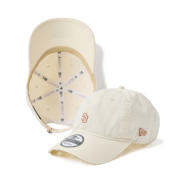 ニューエラ キャップ 9TWENTY MLB ベージュ スウェットバンド サンディエゴ・パドレス ユニセックス 26SS クロームホワイト 14745031