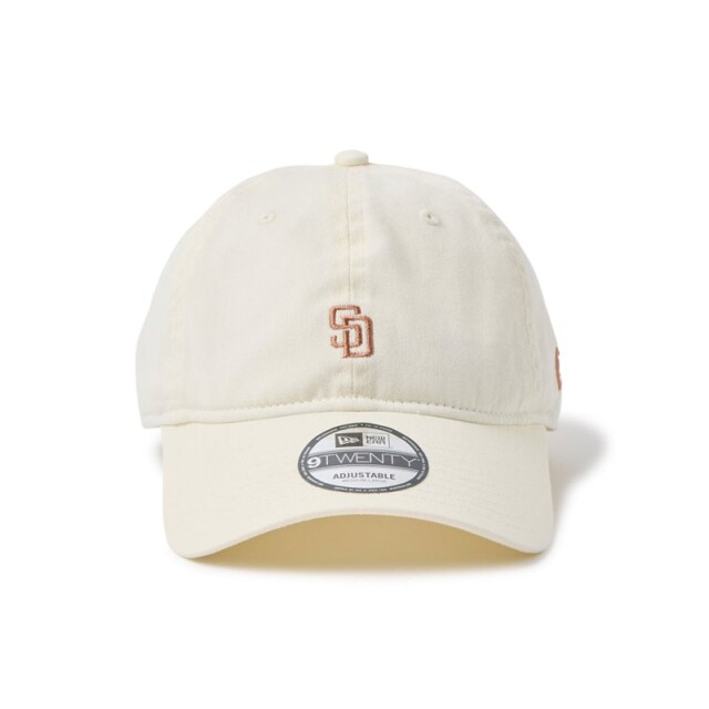 ニューエラ キャップ 9TWENTY MLB ベージュ スウェットバンド サンディエゴ・パドレス ユニセックス 26SS クロームホワイト 14745031