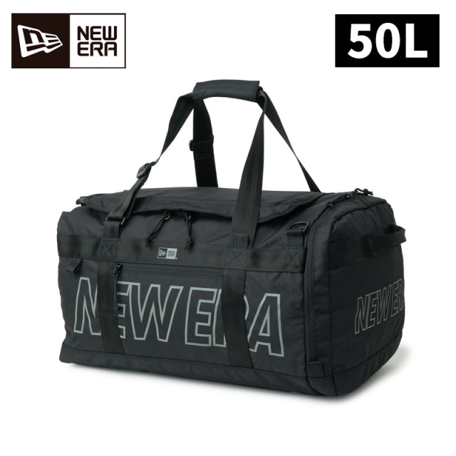 ニューエラ クラブ ダッフルバッグ 50L 2Way ユニセックス 26FW ブラック 14750917 リュック 鞄 NEW ERA CLUB DUFFLE BAG 黒