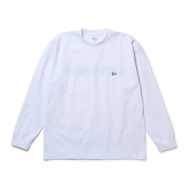 ニューエラ 長袖 ユーティリティー オーバーサイズド Tシャツ Wordmark Logo ホワイト 14774268