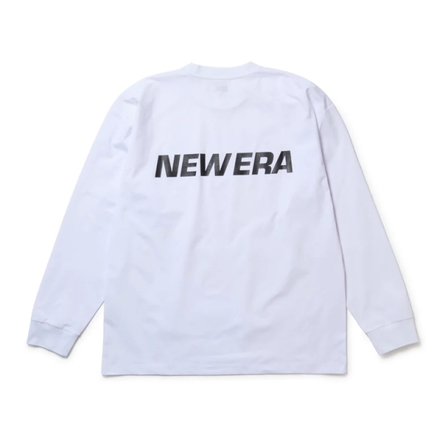 ニューエラ 長袖 ユーティリティー オーバーサイズド Tシャツ Wordmark Logo ホワイト 14774268