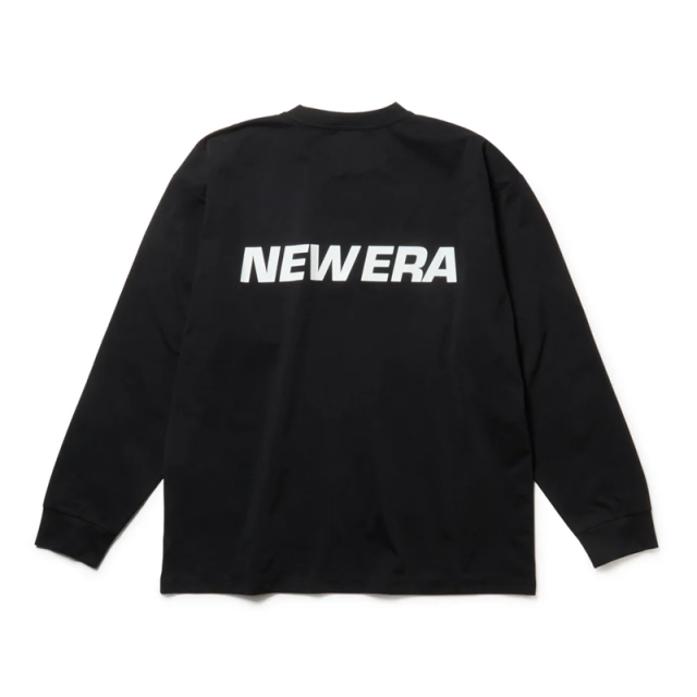 ニューエラ 長袖 ユーティリティー オーバーサイズド Tシャツ Wordmark Logo ブラック 14774269