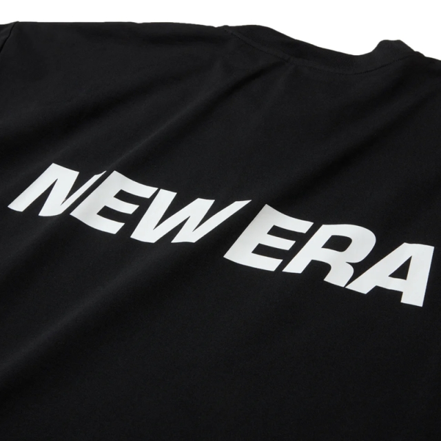ニューエラ 長袖 ユーティリティー オーバーサイズド Tシャツ Wordmark Logo ブラック 14774269