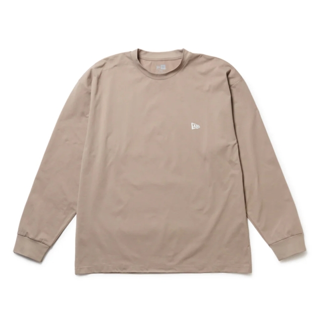 ニューエラ 長袖 ユーティリティー オーバーサイズド Tシャツ Wordmark Logo アッシュブラウン 14774270