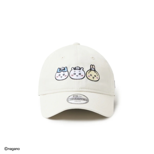 ニューエラ キャップ Youth 9TWENTY ちいかわ・ハチワレ・うさぎ キッズ 26SS アイボリー 14864477