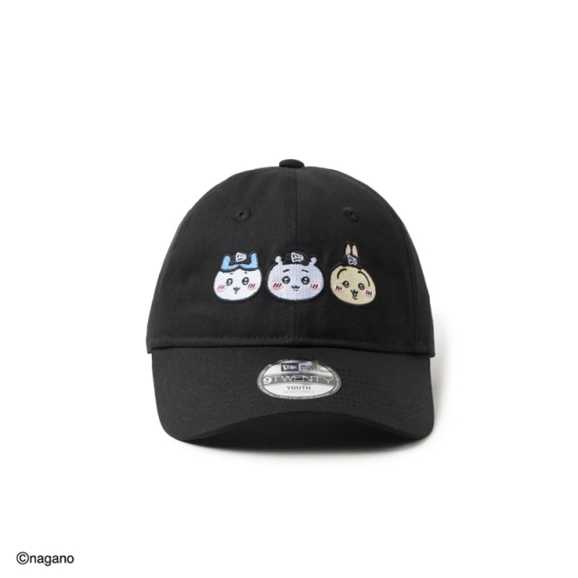 ニューエラ キャップ Youth 9TWENTY ちいかわ・ハチワレ・うさぎ キッズ 26SS ブラック 14864478
