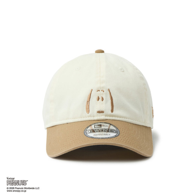 ニューエラ キャップ 9TWENTY PEANUTS 2-Tone ユニセックス 26SS クロームホワイト/カーキ 14865366