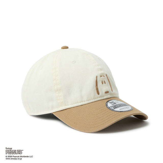 ニューエラ キャップ 9TWENTY PEANUTS 2-Tone ユニセックス 26SS クロームホワイト/カーキ 14865366