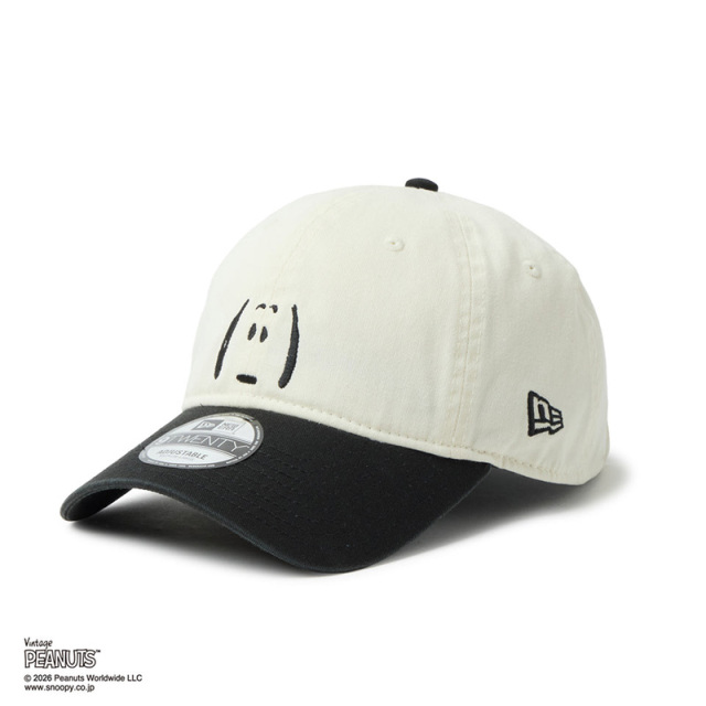ニューエラ キャップ 9TWENTY PEANUTS 2-Tone ユニセックス 26SS クロームホワイト/カーキ 14865367