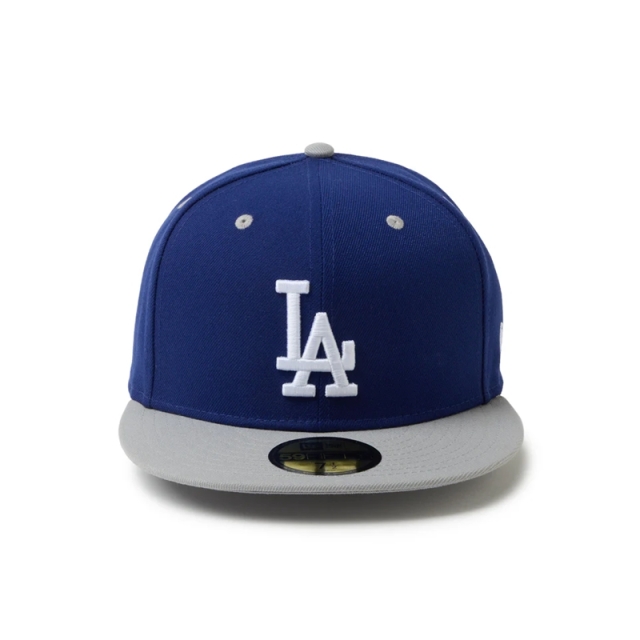 ニューエラ キャップ 59FIFTY Powered by GORO (min-nano) ロサンゼルス・ドジャース ユニセックス 26SS ダークロイヤル/グレー 14880418