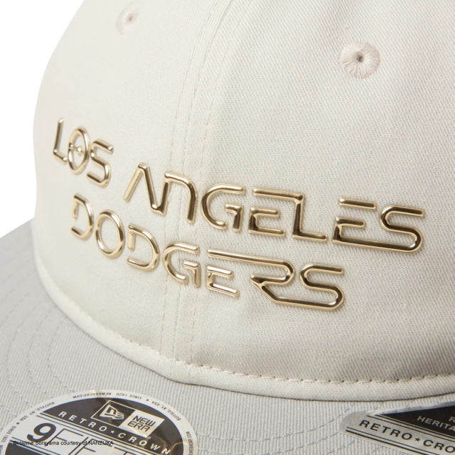 ニューエラ キャップ RC 9FIFTY Flat Visor HAJIME SORAYAMA TPUロゴ ロサンゼルス・ドジャース アイボリー ミディアムシルバー 14881900
