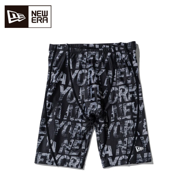NEW ERA Men's スイム ジャマー モノグラム ブラック メンズ 26SS