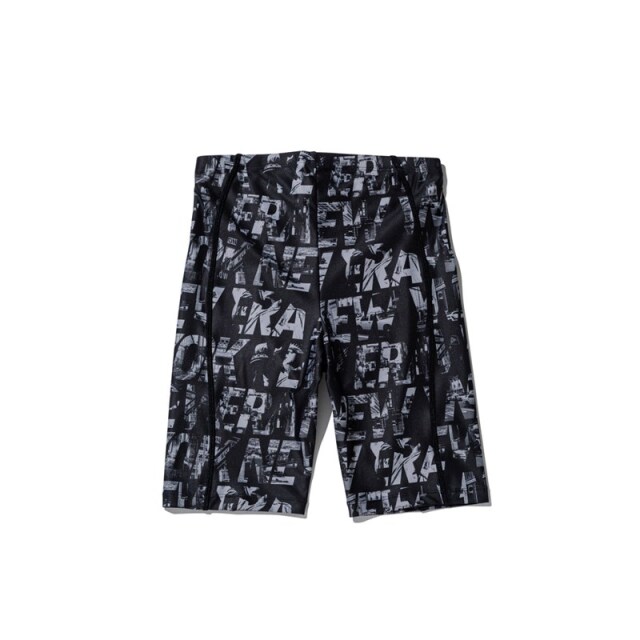 NEW ERA Men's スイム ジャマー モノグラム ブラック メンズ 26SS