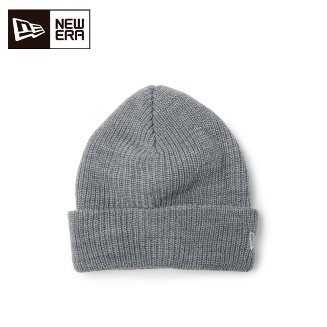 ニューエラ ソフト カフニット ベーシック ユニセックス 26FW ヘザーグレー 15119597 ニット帽 NEW ERA 帽子 SOFT CUFF KNIT アクリルニット グレー
