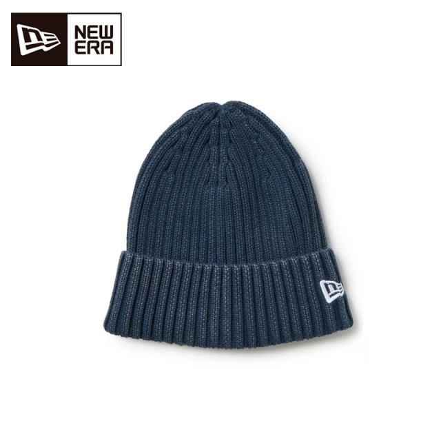 ニューエラ リブ カフニット Italian Wash イタリアンウォッシュ ユニセックス 26FW ネイビー 15119612 ニット帽 NEW ERA 帽子 RIB CUFF KNIT 綿ニット 紺