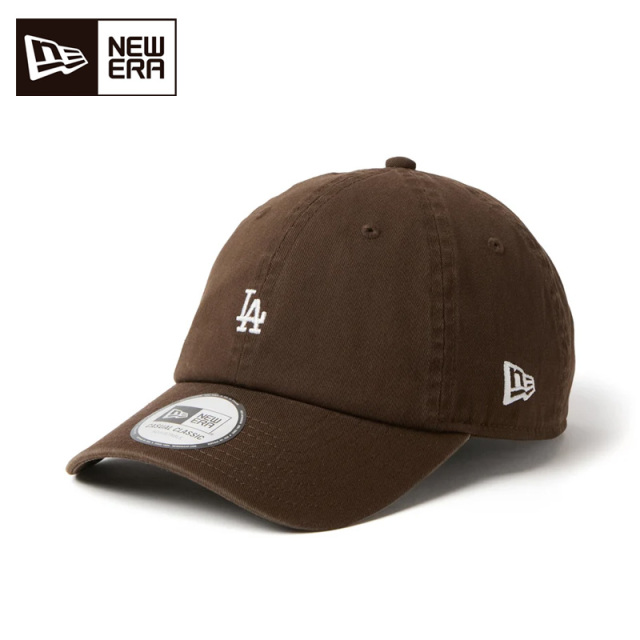 ニューエラ キャップ カジュアルクラシック ロサンゼルス・ドジャース Mini Logo ミニロゴ ユニセックス 26FW ウォルナット 15136954 フリー 帽子 NEW ERA メンズ レディース