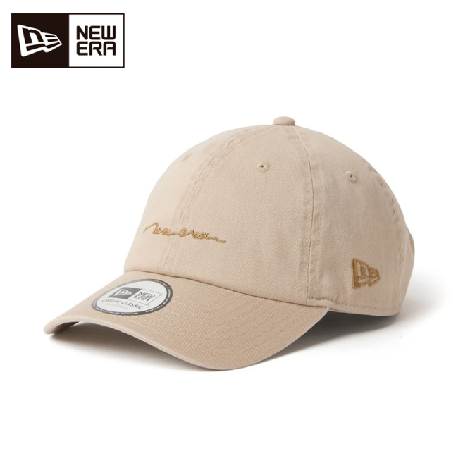 ニューエラ キャップ カジュアルクラシック Handwritten Logo ユニセックス 26FW ニューベージュ 15136961 フリー 帽子 NEW ERA メンズ レディース