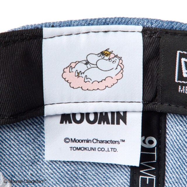 ニューエラ キャップ 9TWENTY Moomin Flower ニョロニョロ ウォッシュドデニム ユニセックス 26FW