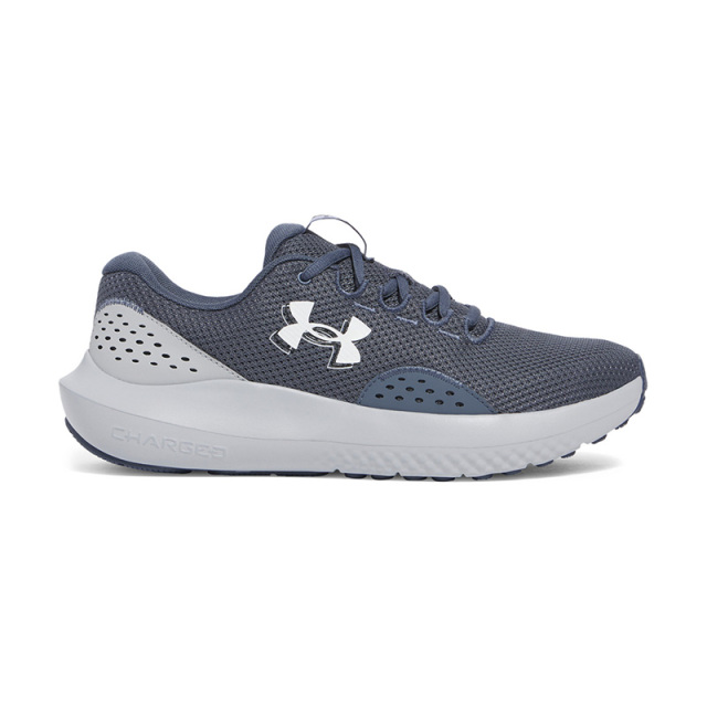 アンダーアーマー UAチャージド サージ4 ランニングシューズ メンズ 25FW グレー (3027000) UA CHARGED  スニーカー 軽量 メッシュ
