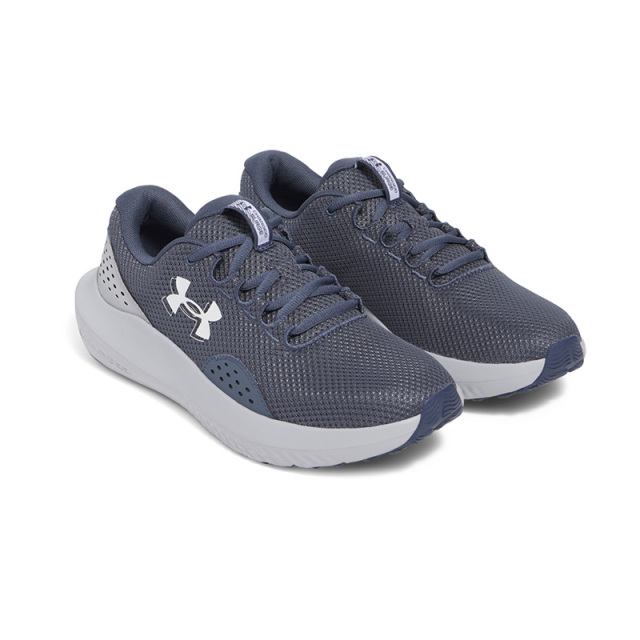 アンダーアーマー UAチャージド サージ4 ランニングシューズ メンズ 25FW グレー (3027000) UA CHARGED  スニーカー 軽量 メッシュ