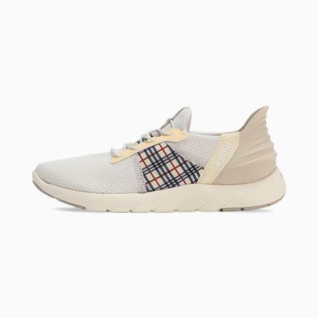 PUMA ウィメンズ ソフトライド レミ イーズインチェッカー ランニングシューズ レディース 24SS グレー×ダスト (311077) 