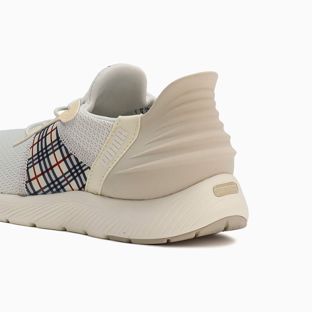 PUMA ウィメンズ ソフトライド レミ イーズインチェッカー ランニングシューズ レディース 24SS グレー×ダスト (311077) 