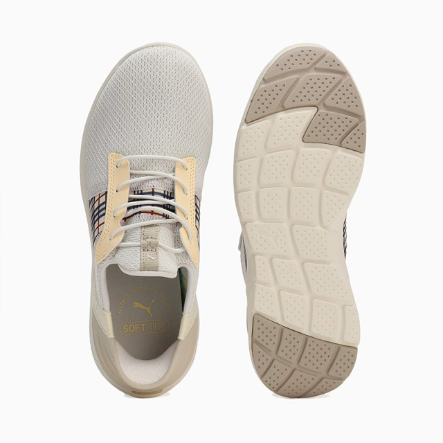 PUMA ウィメンズ ソフトライド レミ イーズインチェッカー ランニングシューズ レディース 24SS グレー×ダスト (311077) 