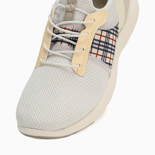 PUMA ウィメンズ ソフトライド レミ イーズインチェッカー ランニングシューズ レディース 24SS グレー×ダスト (311077) 