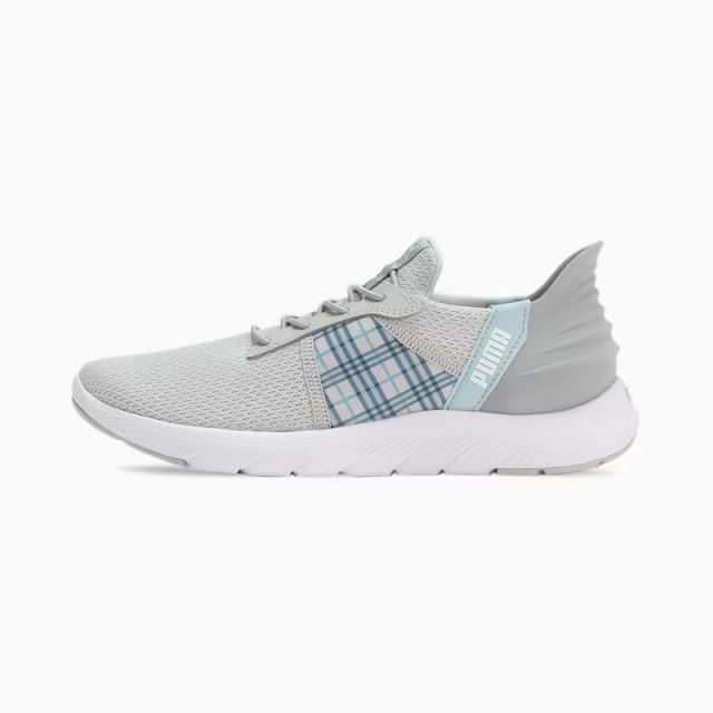 PUMA ウィメンズ ソフトライド レミ イーズインチェッカー ランニングシューズ レディース 24SS グレー×グレー (311077)