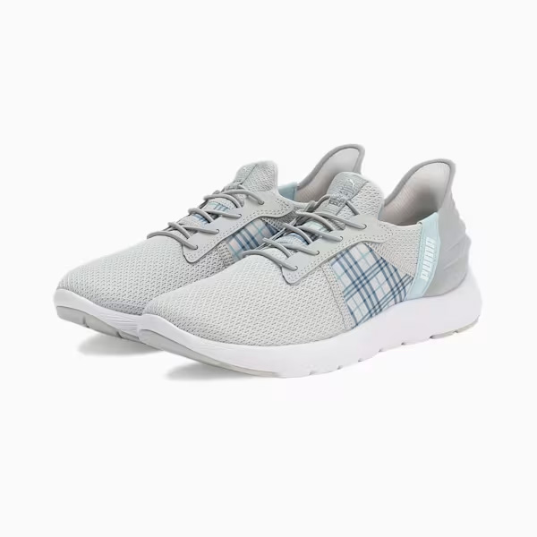 PUMA ウィメンズ ソフトライド レミ イーズインチェッカー ランニングシューズ レディース 24SS グレー×グレー (311077)