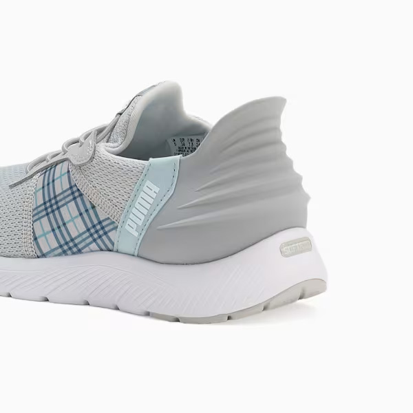 PUMA ウィメンズ ソフトライド レミ イーズインチェッカー ランニングシューズ レディース 24SS グレー×グレー (311077)