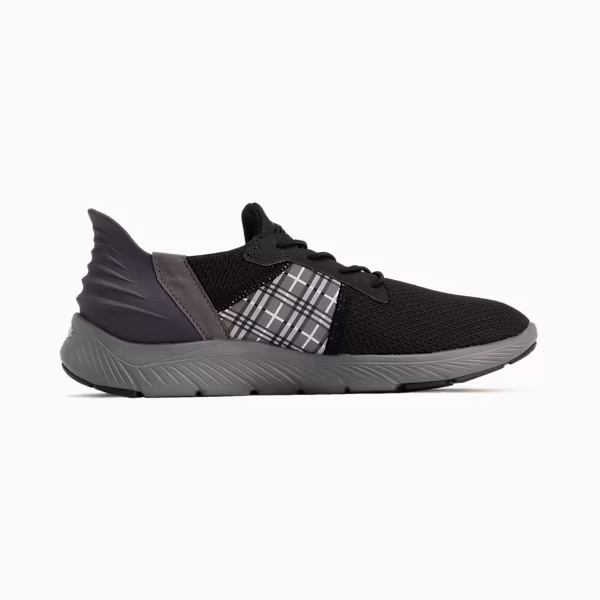 PUMA ウィメンズ ソフトライド レミ イーズインチェッカー ランニングシューズ レディース 24SS ブラック×グレー (311077) 