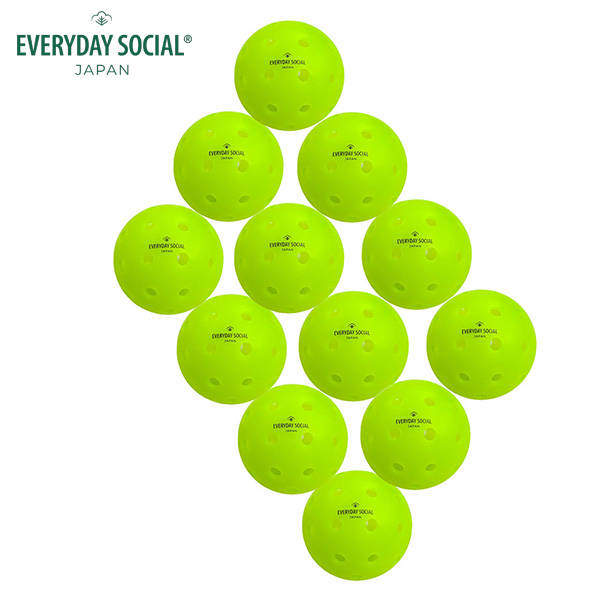 EVERYDAY SOCIAL ピックルボール THE ASAMA CLASSIC 屋外用ボール 40hole 12個入
