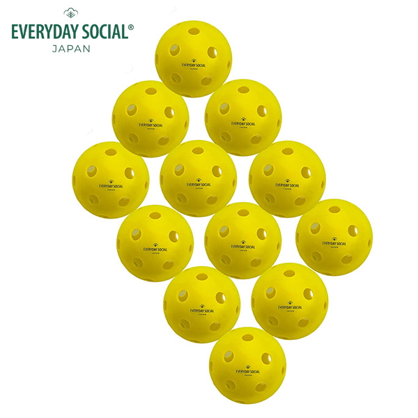 EVERYDAY SOCIAL ピックルボール THE ASAMA CLASSIC 屋内用ボール 26hole 12個入
