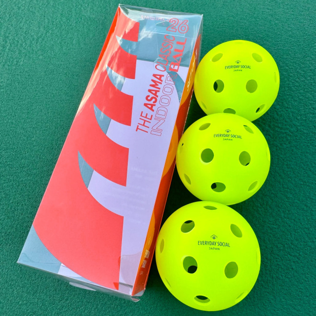 EVERYDAY SOCIAL ピックルボール THE ASAMA CLASSIC 屋内用ボール 26hole 3個入