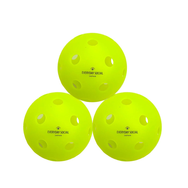 EVERYDAY SOCIAL ピックルボール THE ASAMA CLASSIC 屋内用ボール 26hole 3個入