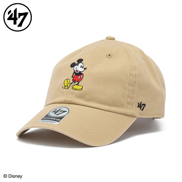 47 キャップ クリーンナップ Disney ミッキーマウス ユニセックス 26SS カーキ 14920469