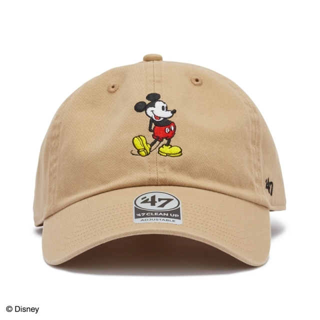 47 キャップ クリーンナップ Disney ミッキーマウス ユニセックス 26SS カーキ 14920469