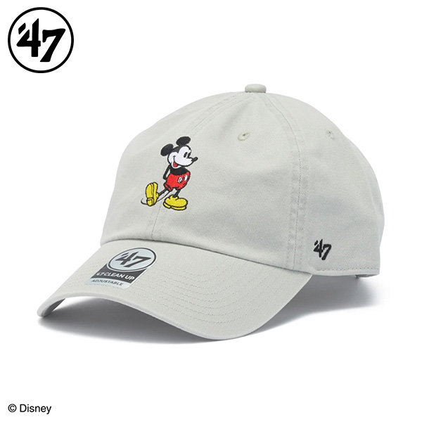 47 キャップ クリーンナップ Disney ミッキーマウス ユニセックス 26SS グレー 14920470 