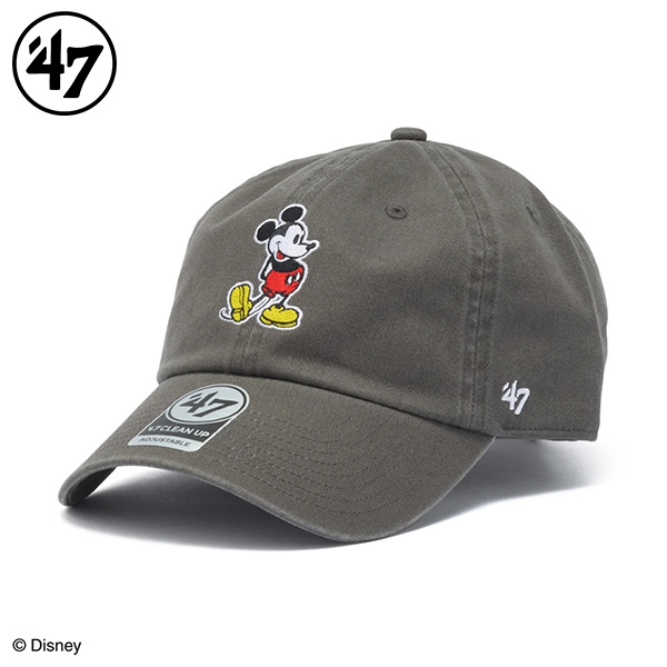 47 キャップ クリーンナップ Disney ミッキーマウス ユニセックス 26SS チャコール 14920471