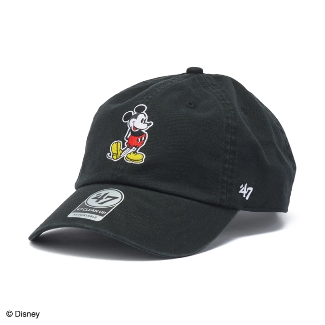 47 キャップ クリーンナップ Disney ミッキーマウス ユニセックス 26SS ブラック 14920473