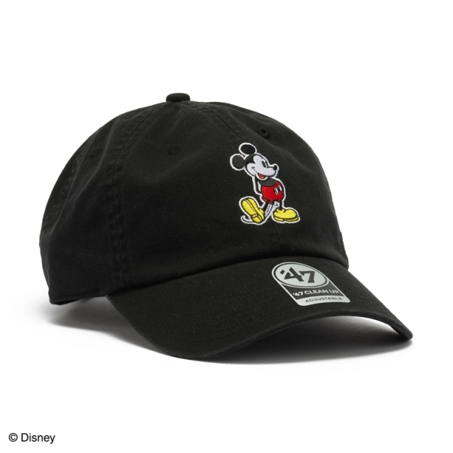 47 キャップ クリーンナップ Disney ミッキーマウス ユニセックス 26SS ブラック 14920473