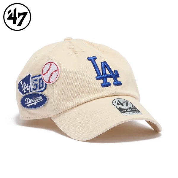 47 キャップ クリーンナップ ロサンゼルス・ドジャース BADGES ユニセックス ナチュラル 26FW