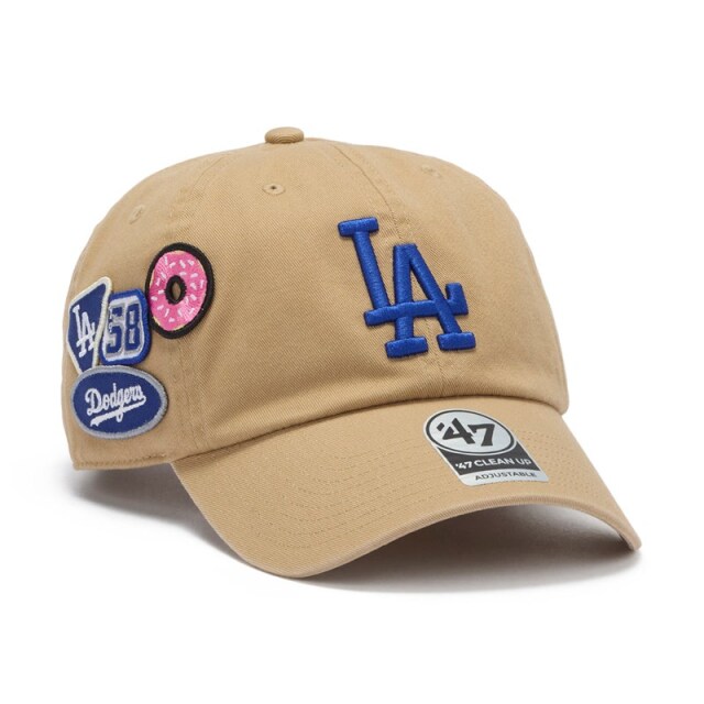 47 キャップ クリーンナップ ロサンゼルス・ドジャース BADGES ユニセックス カーキ 26FW