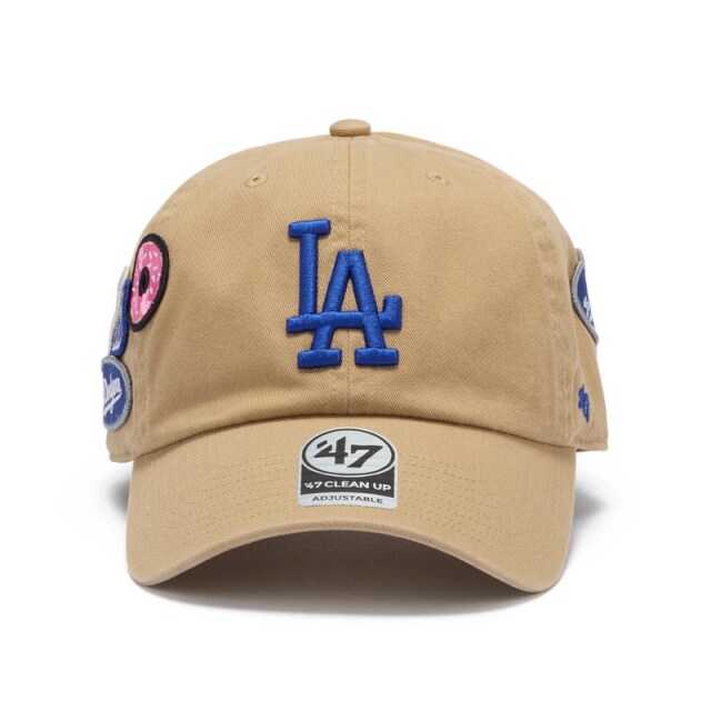 47 キャップ クリーンナップ ロサンゼルス・ドジャース BADGES ユニセックス カーキ 26FW