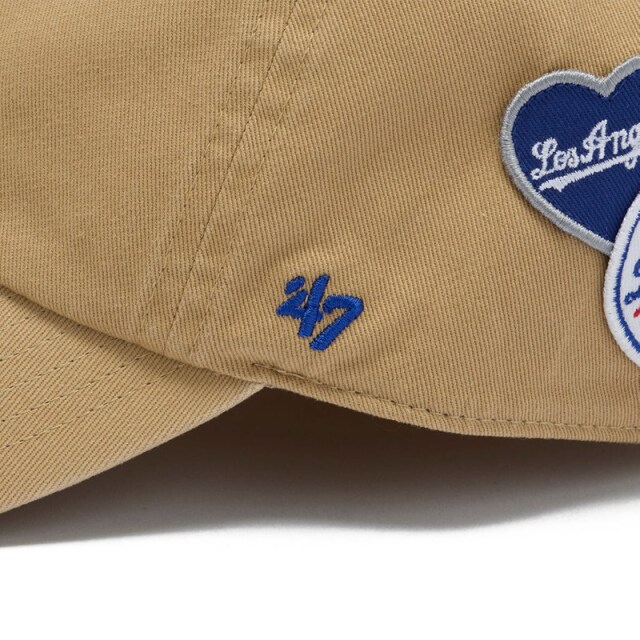 47 キャップ クリーンナップ ロサンゼルス・ドジャース BADGES ユニセックス カーキ 26FW