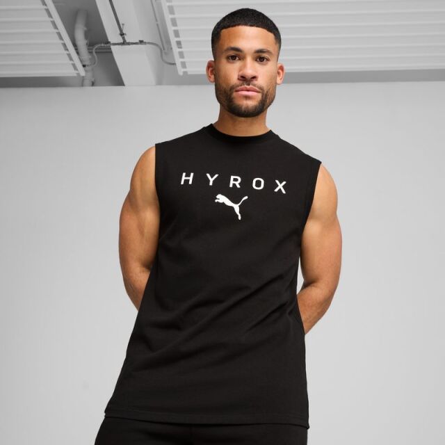 PUMA x HYROX トレーニングウエア カットオフタンク メンズ 26FW ブラック 527176_01 