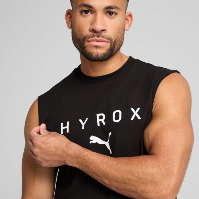 PUMA x HYROX トレーニングウエア カットオフタンク メンズ 26FW ブラック 527176_01 
